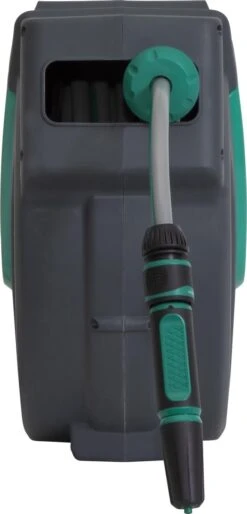 VONROC Automatische Slanghaspel – Incl. 25m Tuinslang, Aansluitslang, Spuitstuk, Koppelingen & Kraanaansluiting -Beroemde Tuinonderhouds Winkel 577x1200
