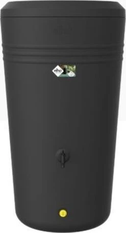 Elho Green Basics Regenton - Regenton - Living Black - Buiten - 200 Liter -Beroemde Tuinonderhouds Winkel 651x1200 1