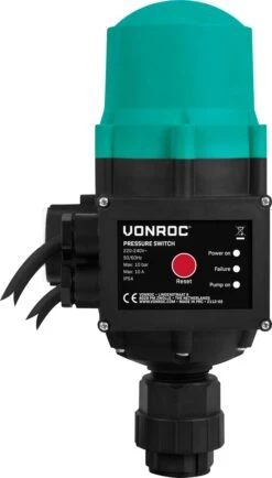 VONROC Hydrofoorpomp / Automatische Pomp - 1000W - 3500l/h - Met Drukschakelaar - Droogloopbeveiliging - Voor Besproeien En Huishoudwater -Beroemde Tuinonderhouds Winkel 683x1200