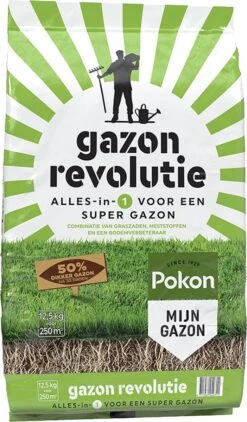 Pokon Gazon Revolutie - 12,5kg - Gazonmest / Graszaad / Bodemverbeteraar - Geschikt Voor 250m² - Binnen 15 Dagen Resultaat 13 Pokon Gazon Revolutie - 12,5kg - Gazonmest / Graszaad / Bodemverbeteraar - Geschikt Voor 250m² - Binnen 15 Dagen Resultaat -Beroemde Tuinonderhouds Winkel 702x1200