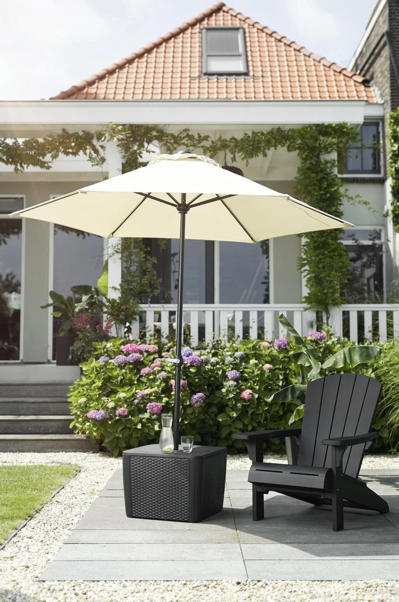 Keter Troy Adirondack Tuinstoel - 81x80x96,5cm - Grafiet 5 Keter Troy Adirondack Tuinstoel - 81x80x96,5cm - Grafiet - Afbeelding 5