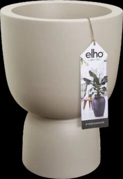 Elho Pure Coupe 35 - Bloempot Voor Binnen & Buiten - Ø 34.9 X H 49.0 Cm - Beige/Balanced Beige -Beroemde Tuinonderhouds Winkel 820x1200 1