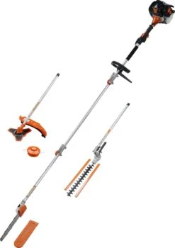 TIMBERPRO - 5-in-1 – Multitool – Benzine - Kettingzaag - Bosmaaier -Kantenmaaier - Haagschaar - Verlengstuk - 52 Cc. -Beroemde Tuinonderhouds Winkel 848x1200