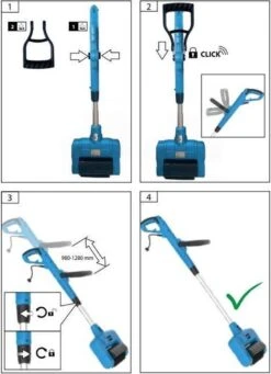 Güde Elektrische Oppervlakte- En Voegenreiniger - MET Telescopische Stang & 4 Voegenborstels - GUB 500 -Beroemde Tuinonderhouds Winkel 868x1200