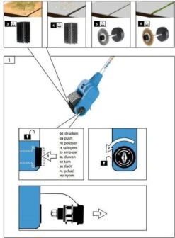 Güde Elektrische Oppervlakte- En Voegenreiniger - MET Telescopische Stang & 4 Voegenborstels - GUB 500 -Beroemde Tuinonderhouds Winkel 883x1200