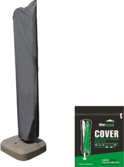 MaxxGarden Parasolhoes - Afdekhoes Voor Zweefparasol - Beschermhoes - 200-400 Cm - Met Rits En Trekkoord - Zwart -Beroemde Tuinonderhouds Winkel 896x1200